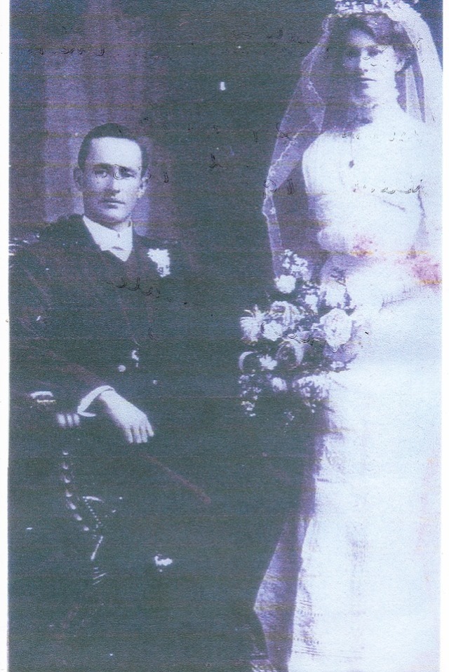 Matilda's brother Charles Waters and Agnes Sweetman - on their Wedding Day - beautiful !